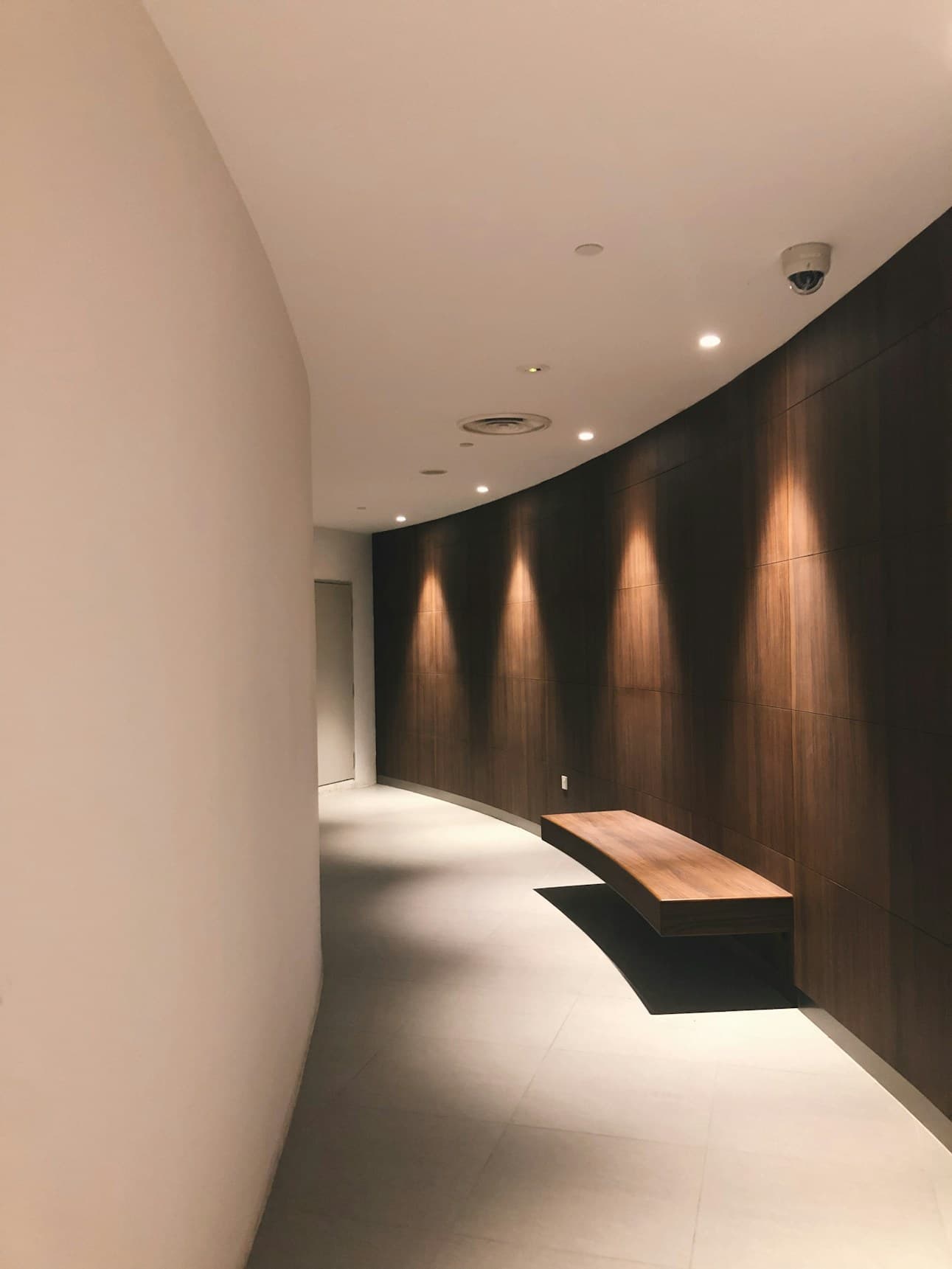 Curved hallway