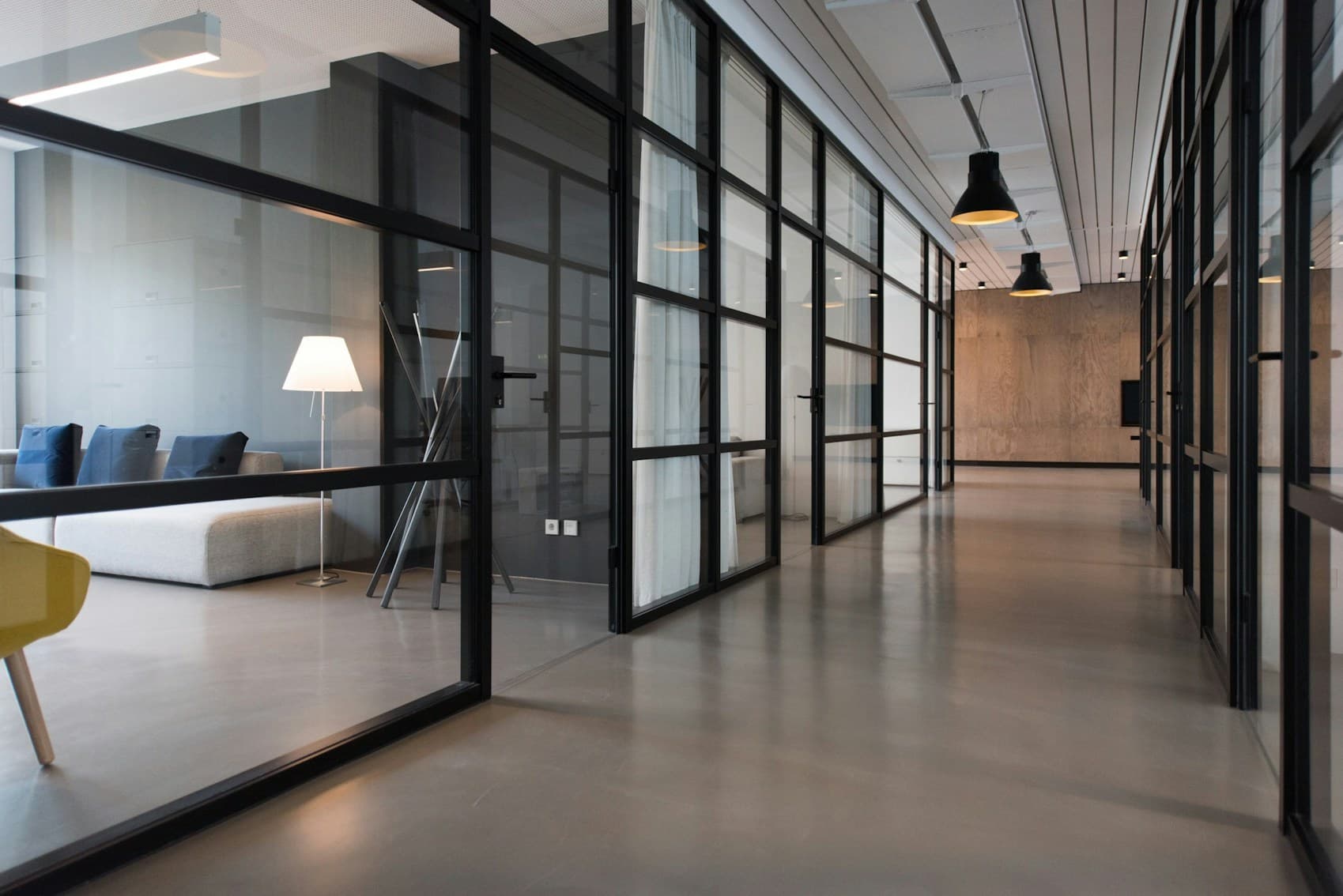 Glass corridor